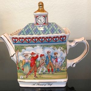 Vintage Sadler “Round of Golf” porcelain Teapot